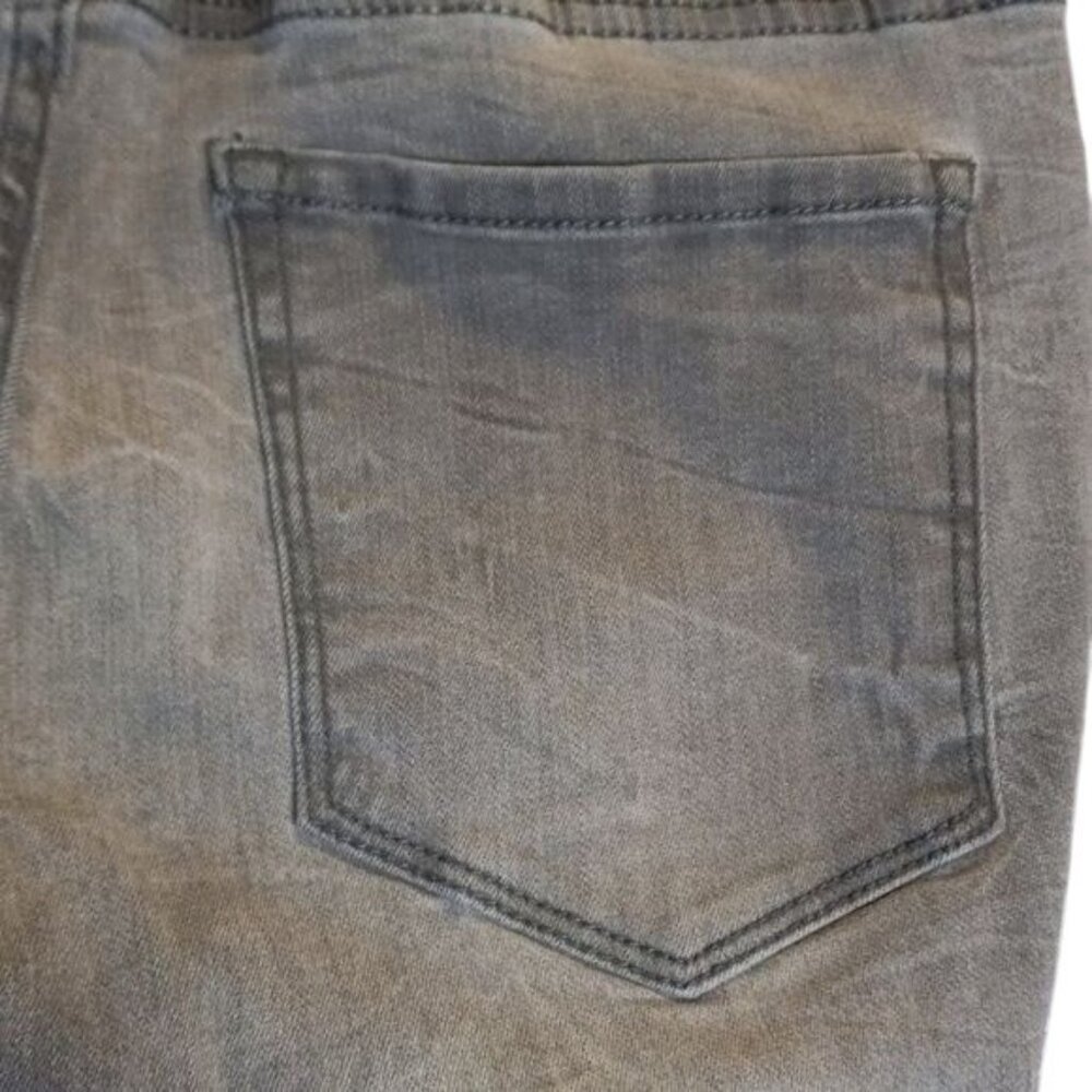 Aeropostale Size 8 Jegging Jeans High Waisted Denim Gray Ankle Distressed Faded - Picture 8 of 15